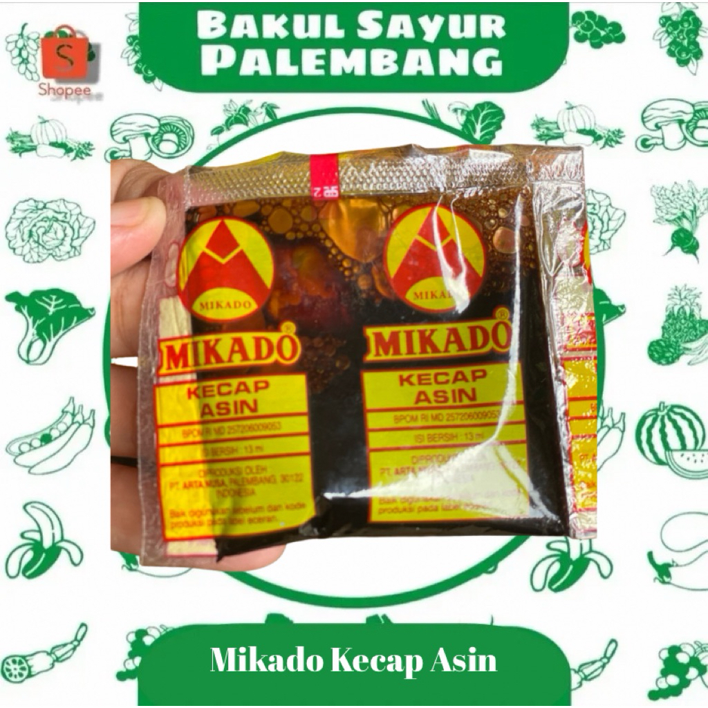 Kecap Asin Mikado Sachet - Rasa Asin Khas Palembang, Praktis untuk Masakan