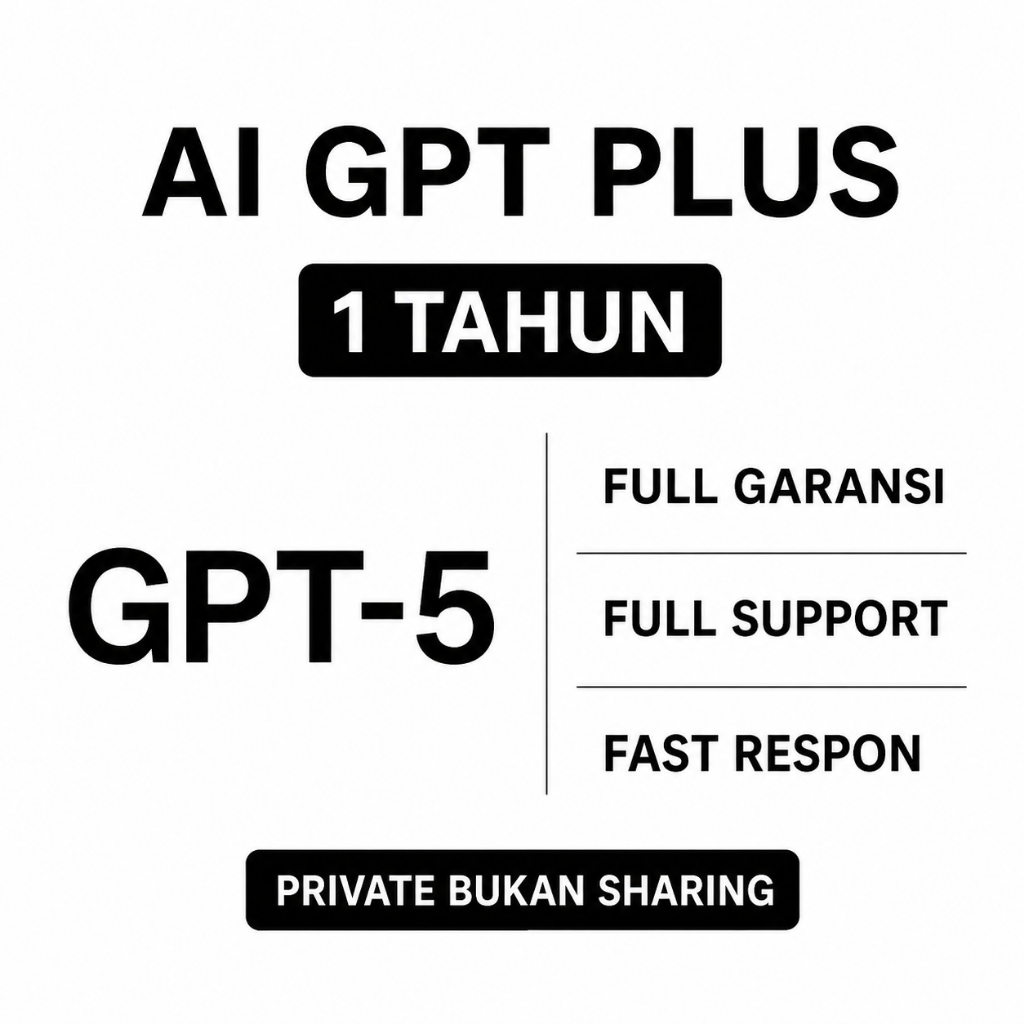 AKSES GPT PLUS | PROMPT GPT TERLENGKAP | PRIVATE | GARANSI