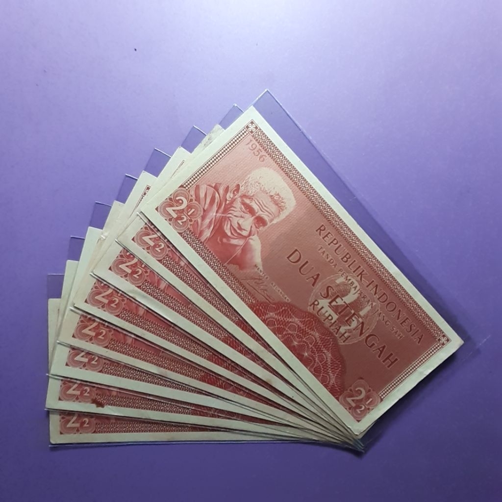 uang kuno 2.5 rupiah tahun 1956