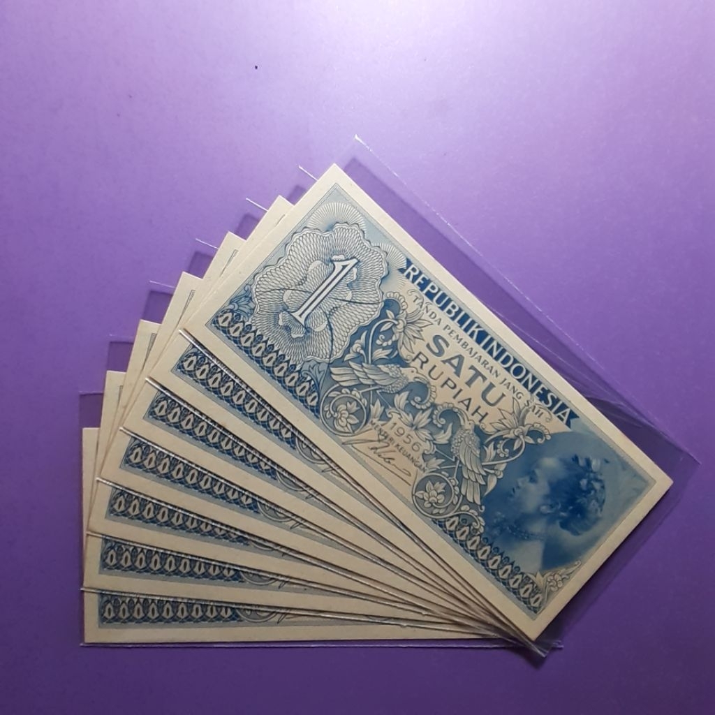 Uang kuno 1 rupiah sukubangsa 1956