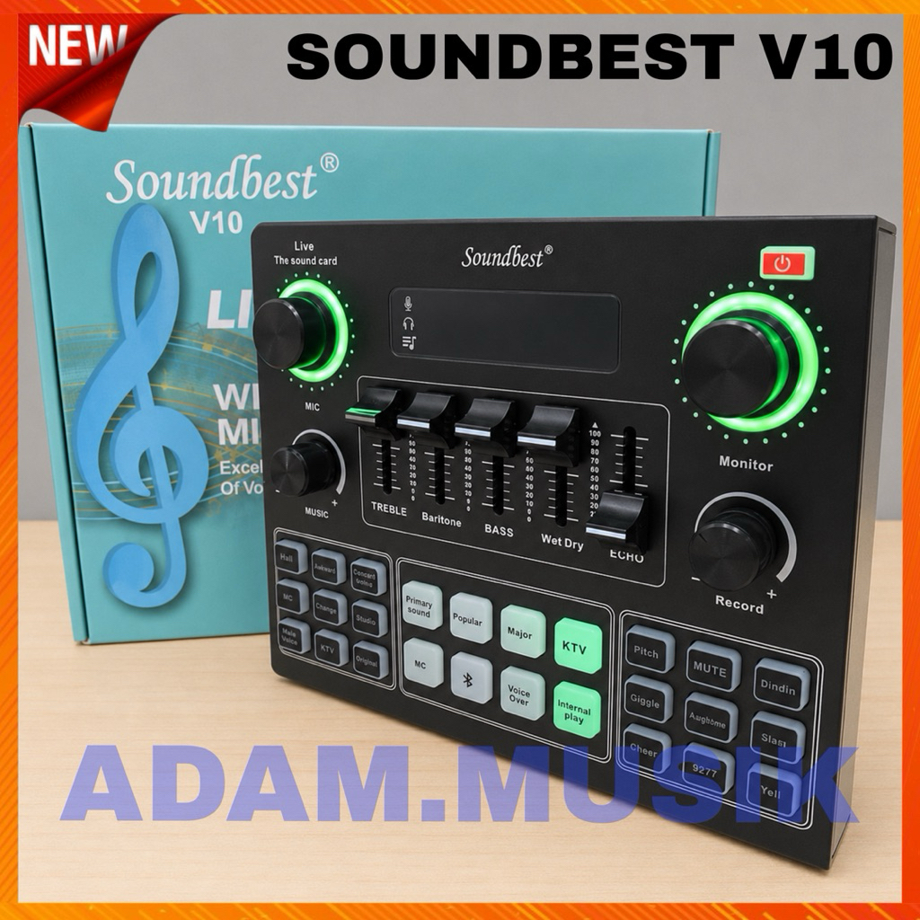 mixer sound card soundbest V10 original soundcard soundbest v10 ( BISA COD )