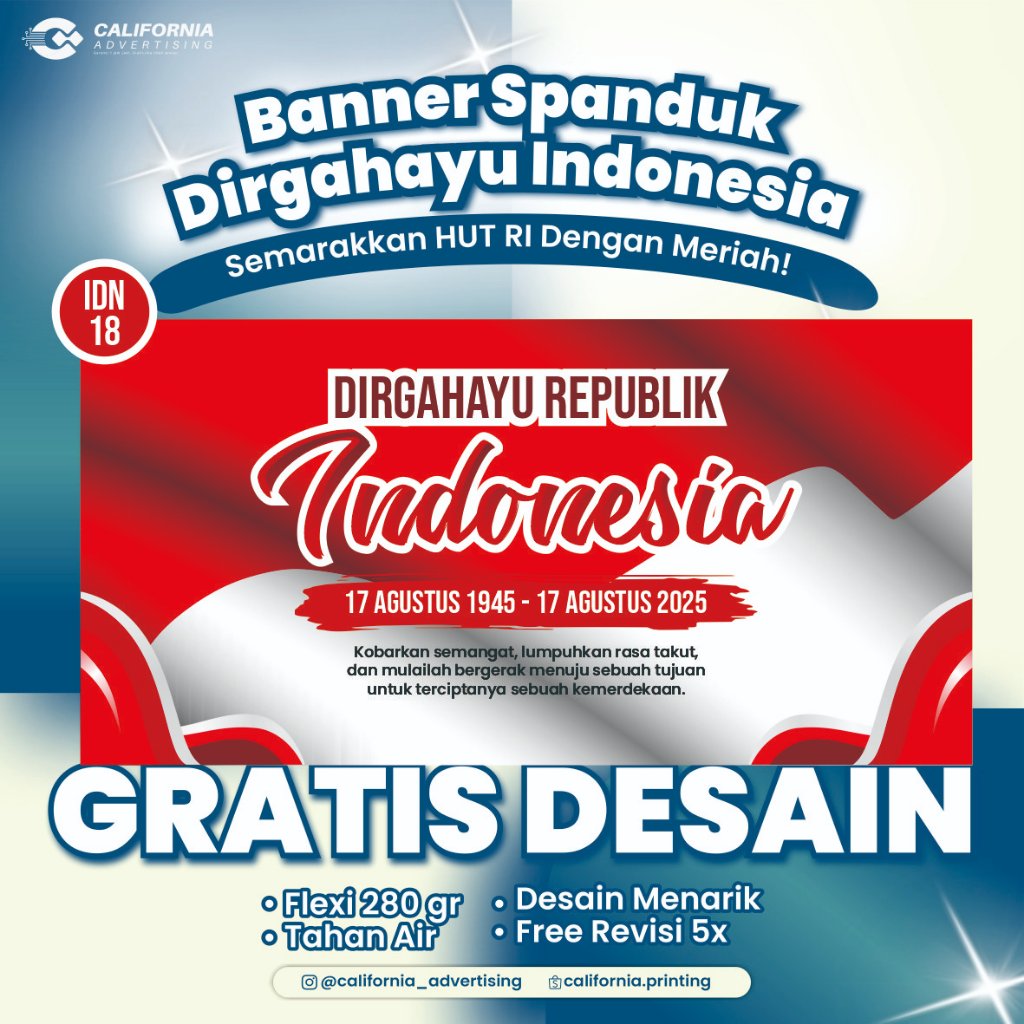 BANNER SPANDUK HUT RI TERBARU | BANNER HUT RI BERKUALITAS | HUT RI | SPANDUK HUT RI INDONESIA 17