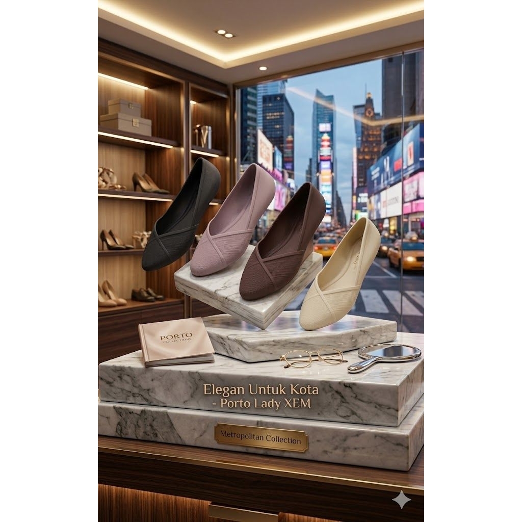 PORTO LADY XEM – Sepatu Wanita Karet Jelly Nyaman & Stylish
