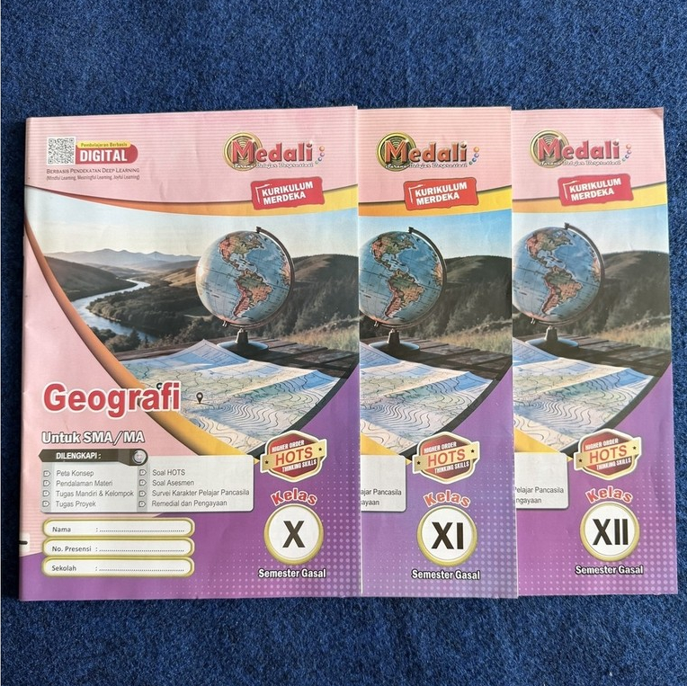 Buku LKS Geografi Kelas 10 -12 SMA/MA/SMK Semester 1 Kurikulum Merdeka