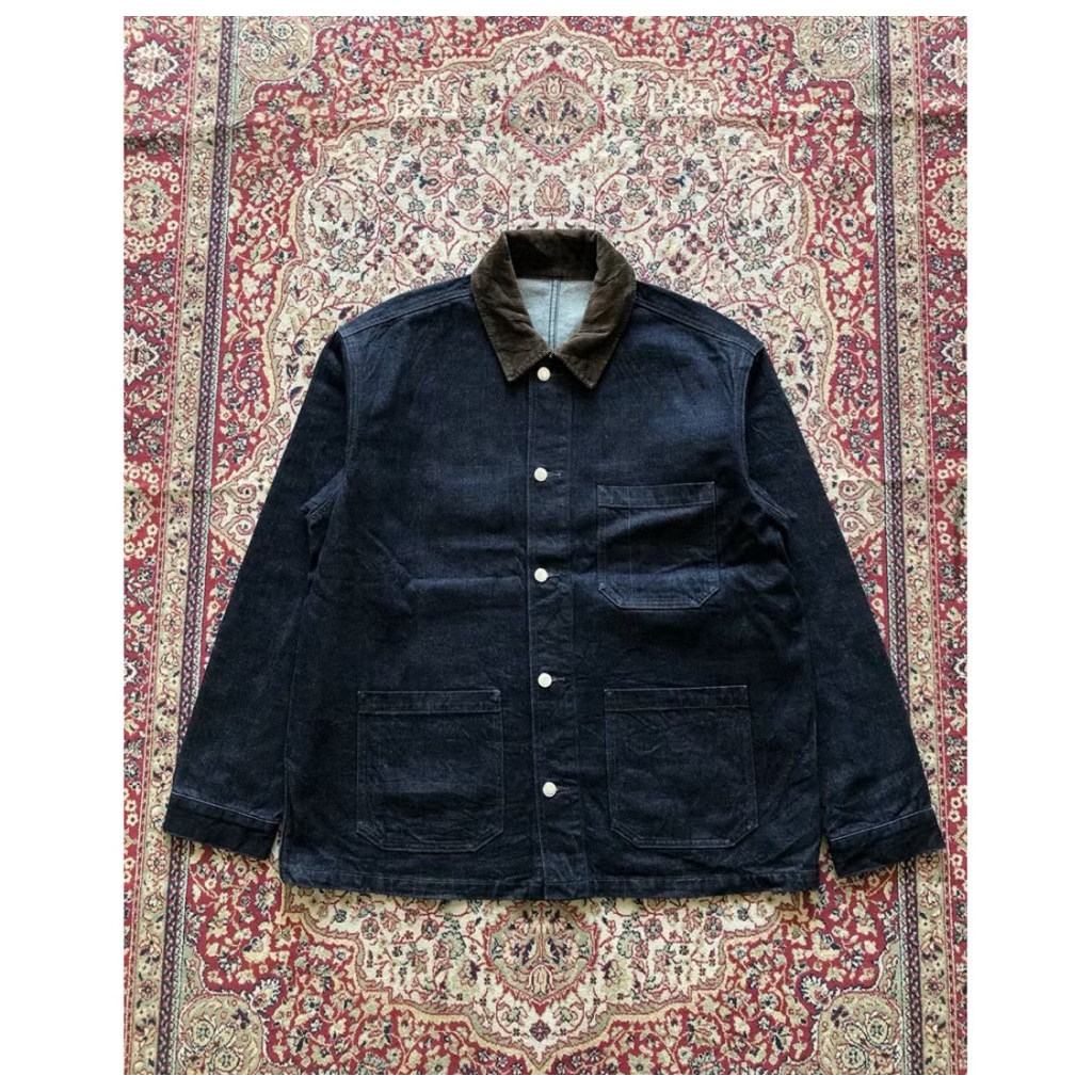 8second denim chore jacket Vintage Denim jacket Vintage Chore jacket i591