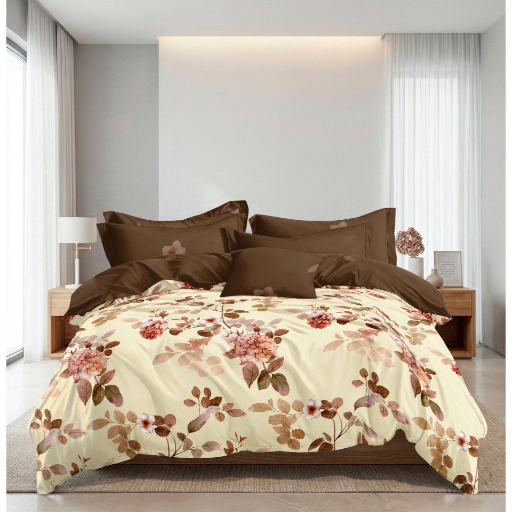 Illusions - Bed Cover Set King 180x200 Tinggi 25Cm Rumbai - Abel