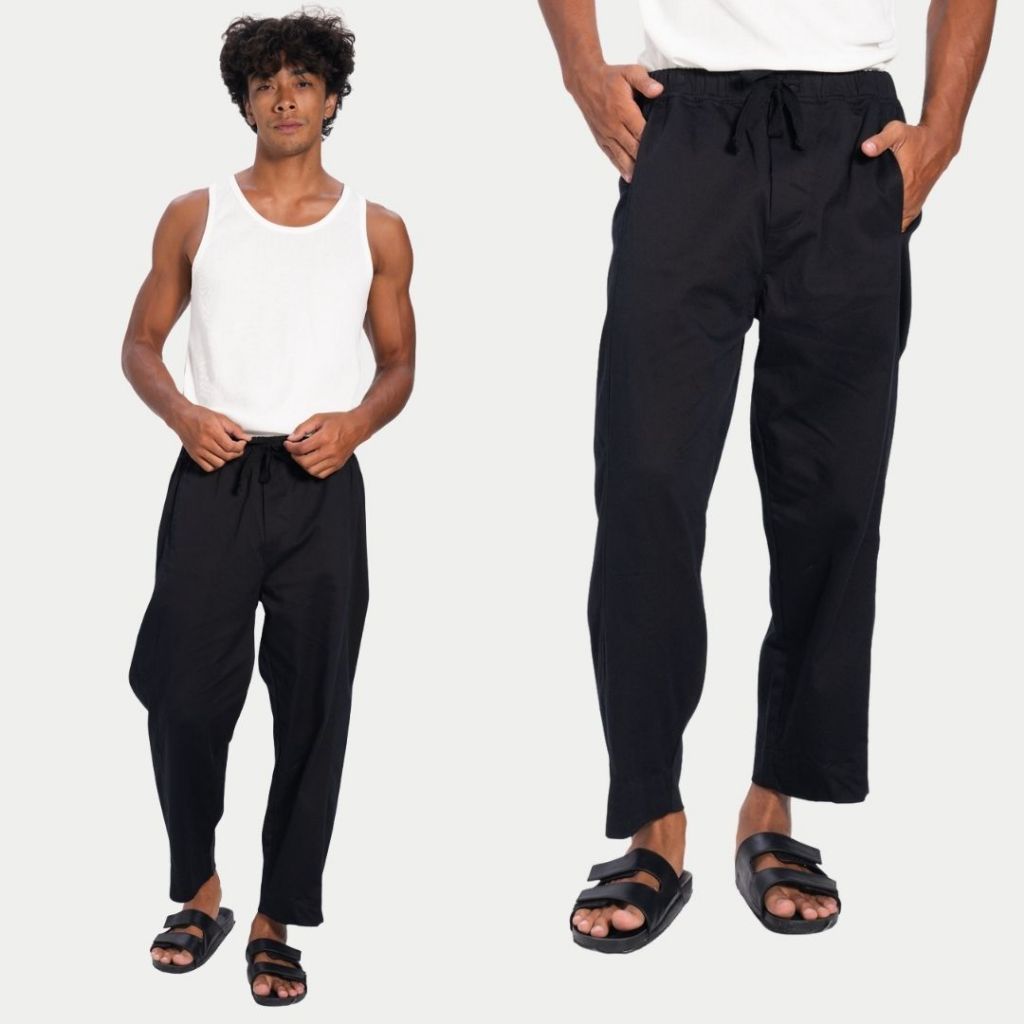 Bamboo Mens - Moreno Pants |  Celana Cotton Pria | Celana Pria | Celana Kekinian Pria | Bali Mens Pa