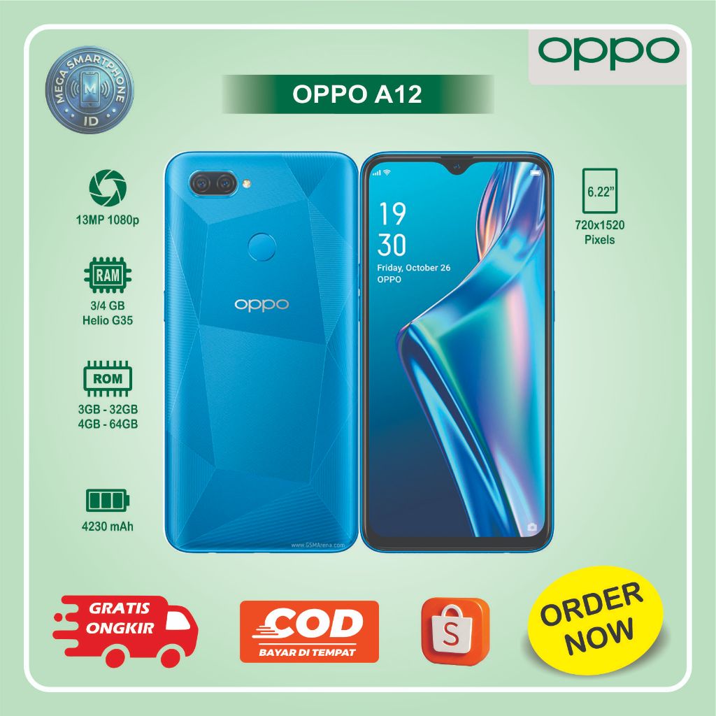 OPPO A12 | HP Second batangan