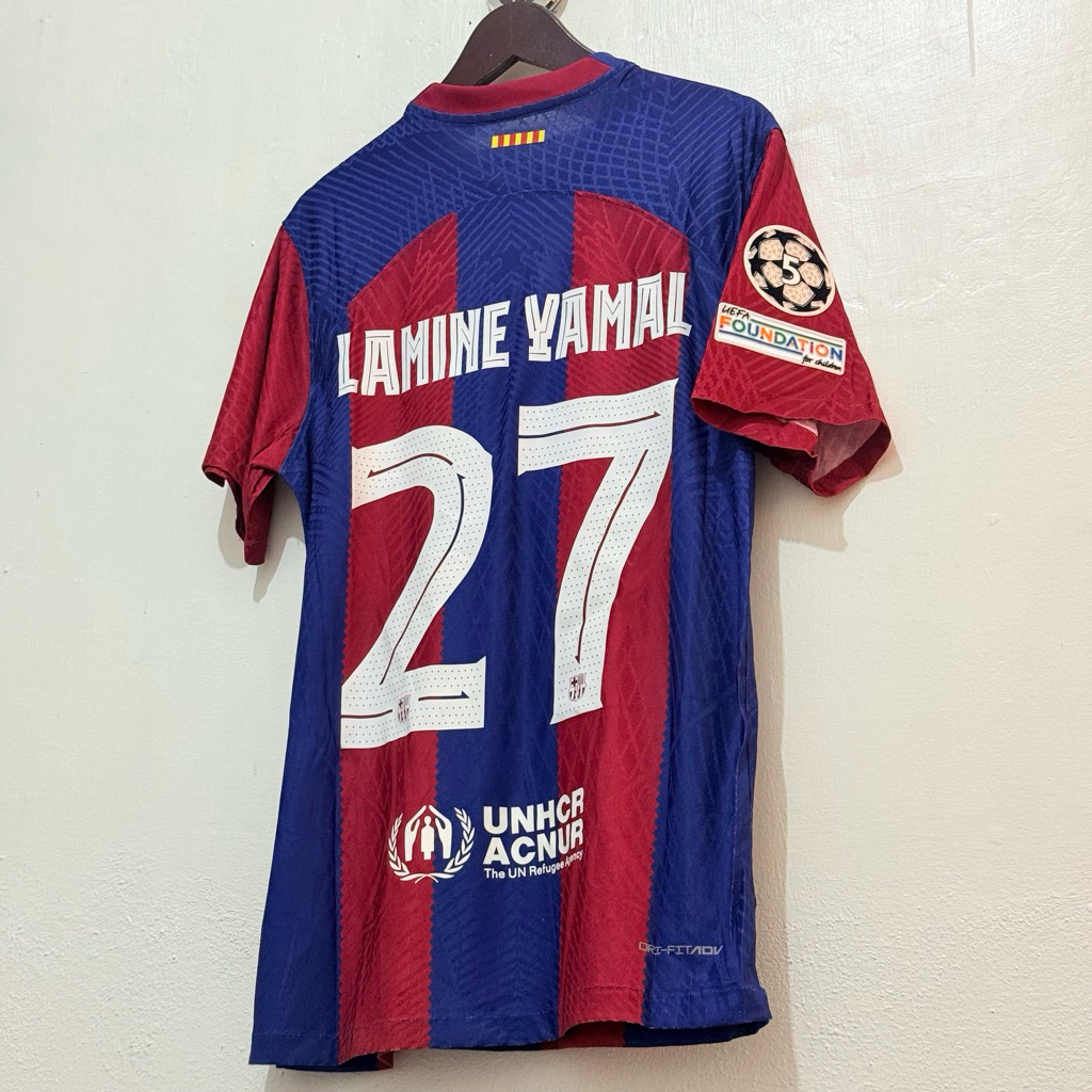 JERSEY BARCA HOME 2023/2024 PLAYER ISSUE SHORTSLEEVE UCL VERSION - LAMINE