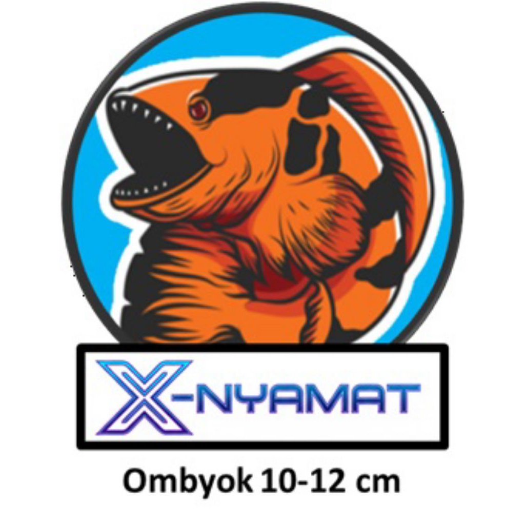 Stiker Ikan Channa YS - Ombyok size 10 -12 cm