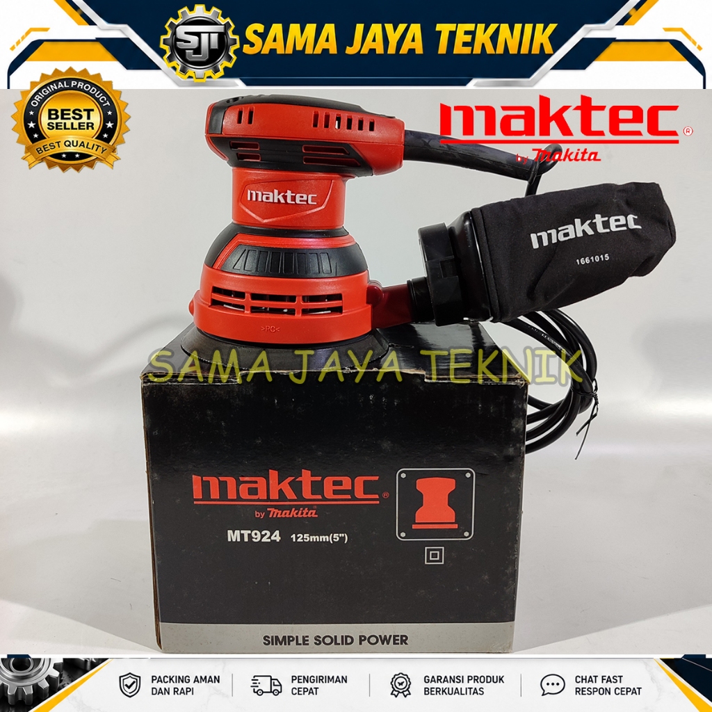 MESIN APMLAS BULAT/ ORBITAL SANDER MAKTEC MT 924