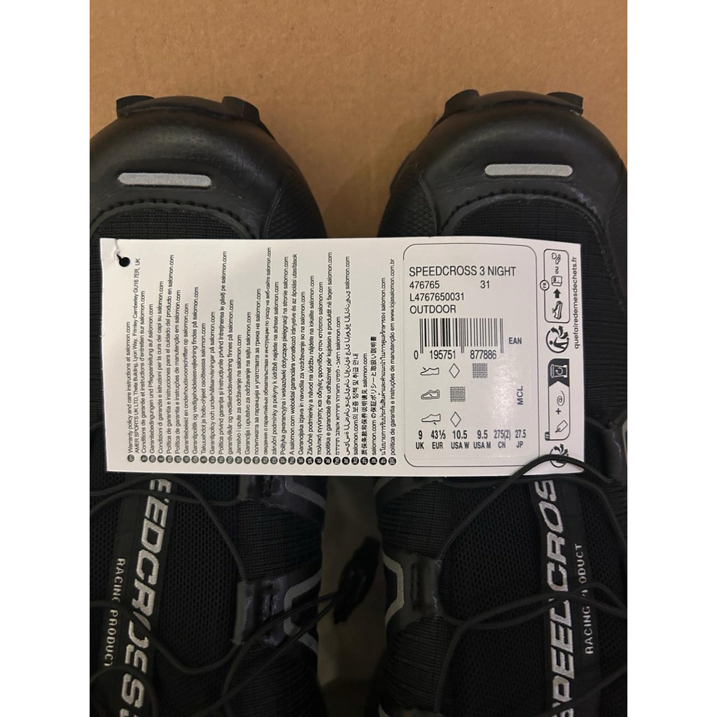 Preloved Sepatu Salomon Speedcross 3 Unisex Sportstyle Trial Running Shoes Sport Sneakers Hiking Bla