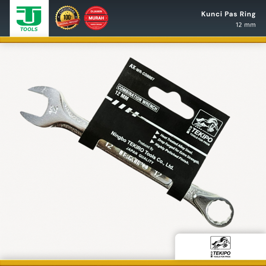 Kunci Pas Ring (12 mm) - Tekipo