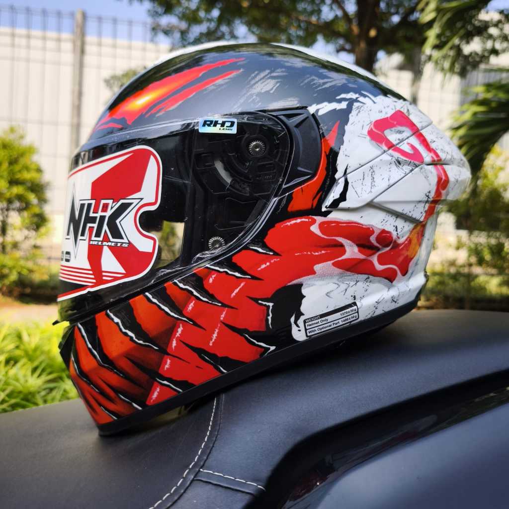 NHK HELM MARK-1 1V CUSTOM MOTIF | ANTI VENOM|  VISOR LIGHTSMOKE