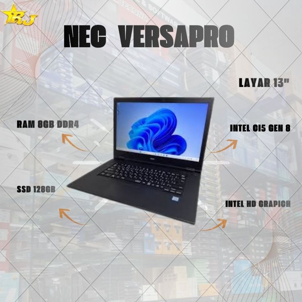 LAPTOP SLIM NEC VERSAPRO COCOK UNTUK KERJA