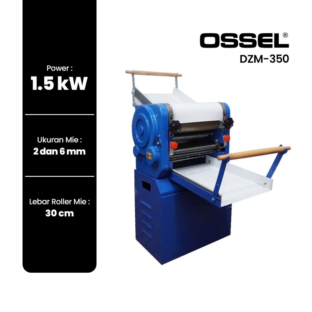 OSSEL Mesin Giling Mie Listrik DZM-350 Mesin Gilingan Mie Pangsit DZM 350