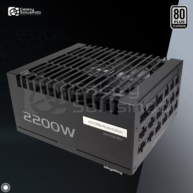 Asus PRO WS 2200P 2200Watt PCIE 5.1 80 Plus Platinum ATX3.1 Power Supply - MG