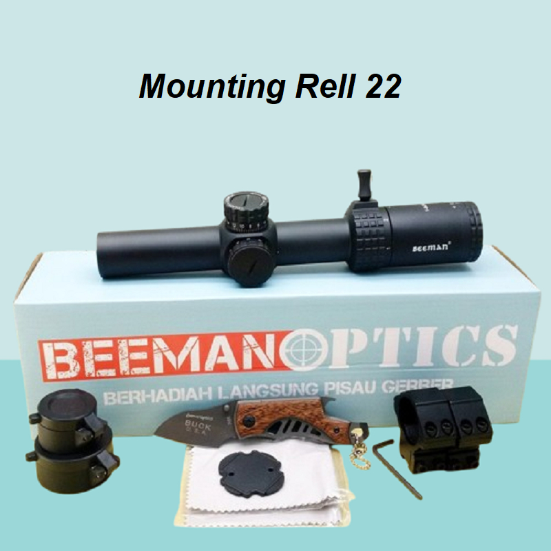 Telescope Beeman Optics Hitam 1-6×24 IR / Tele Buntung Beeman Black