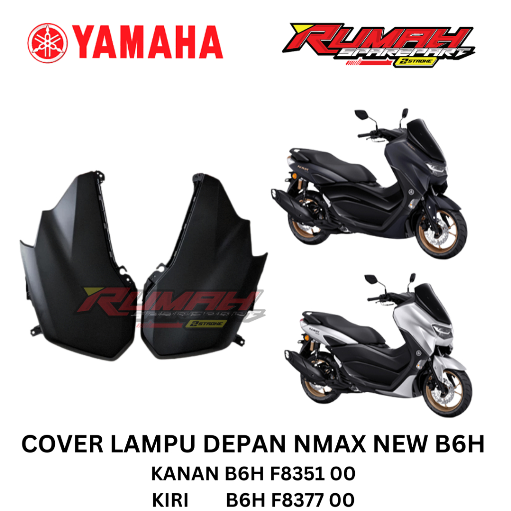 COVER LAMPU DEPAN NMAX NEW GEN 2 ORIGINAL YAMAHA B6H F8351 00/B6H F8377 00 - N MAX NEW