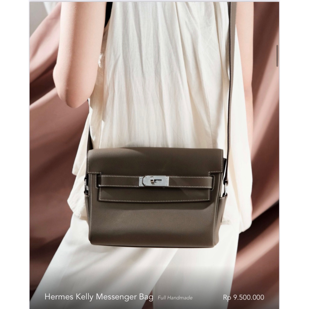 Tas PRIA/ Wanita H MASSEGER Leather Togo Full handmade Quality