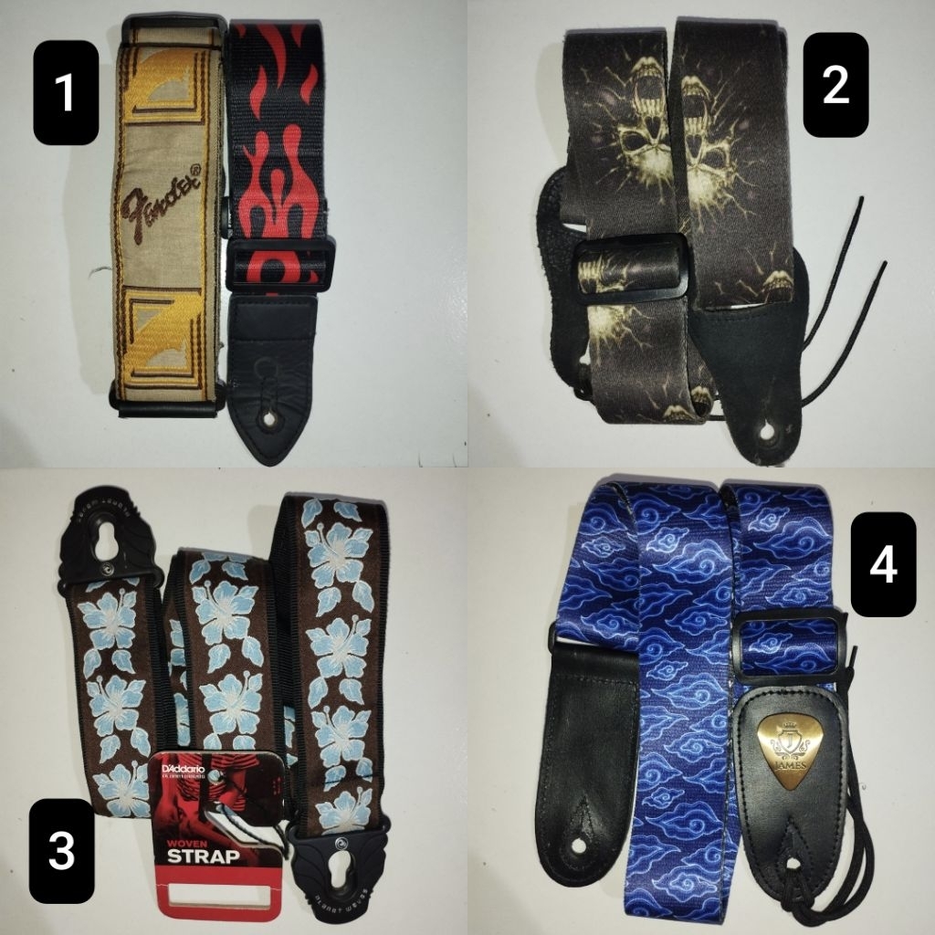 STRAP GITAR ATAU BASS BEKAS - SELEMPANG GITAR