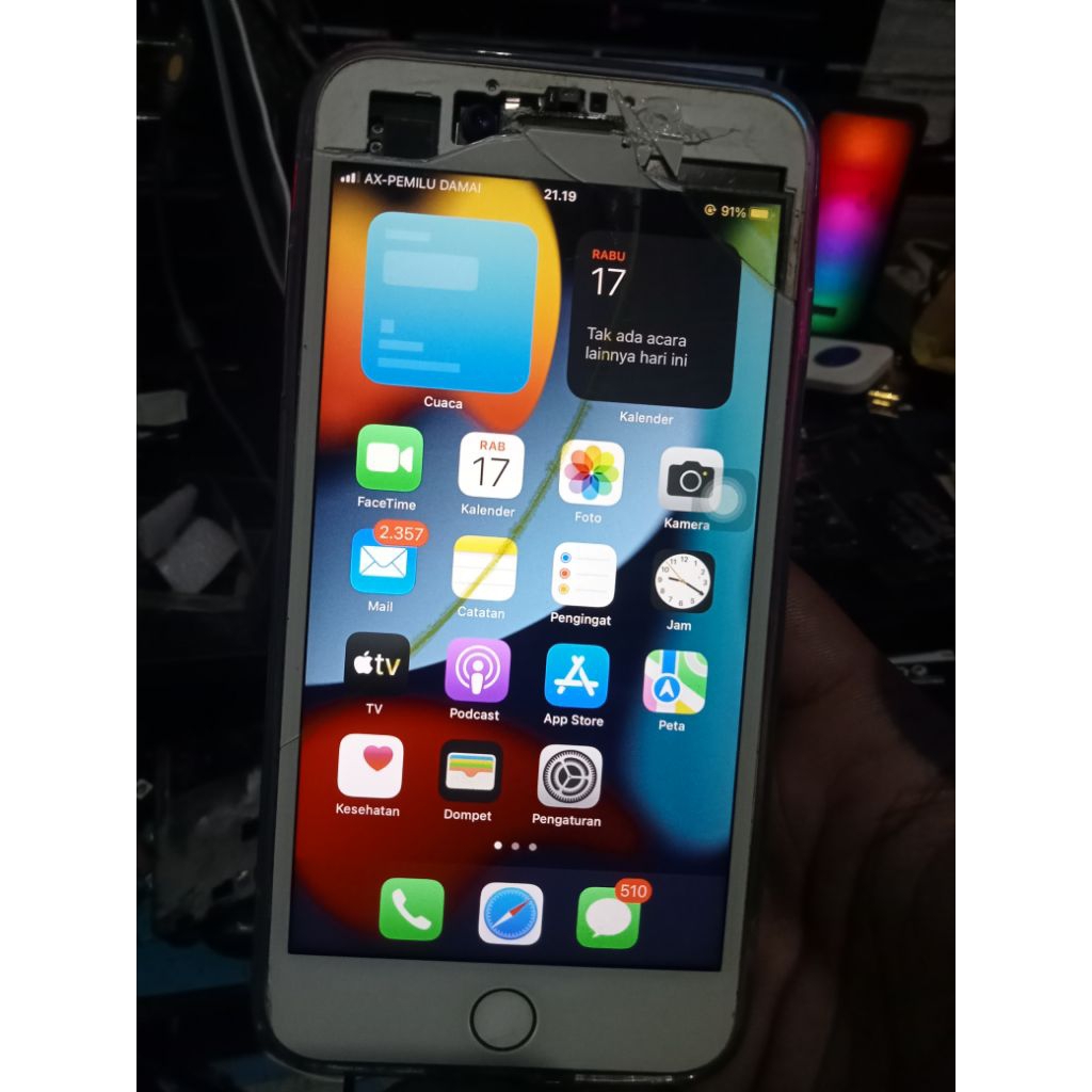 iphone 7plus 128gb inter all op poin mesin normal