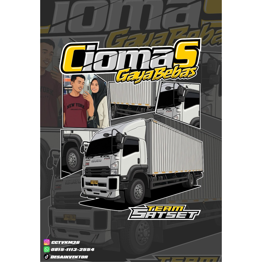 (Cuatome satuan) Kaos truck Ciomas