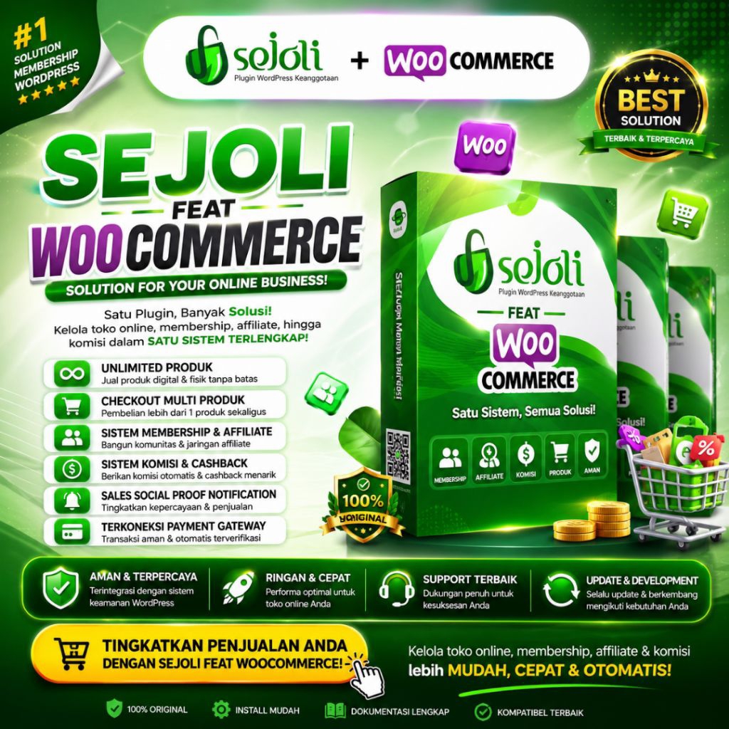 Plugin Sejoli WordPress Addon Woocommerce