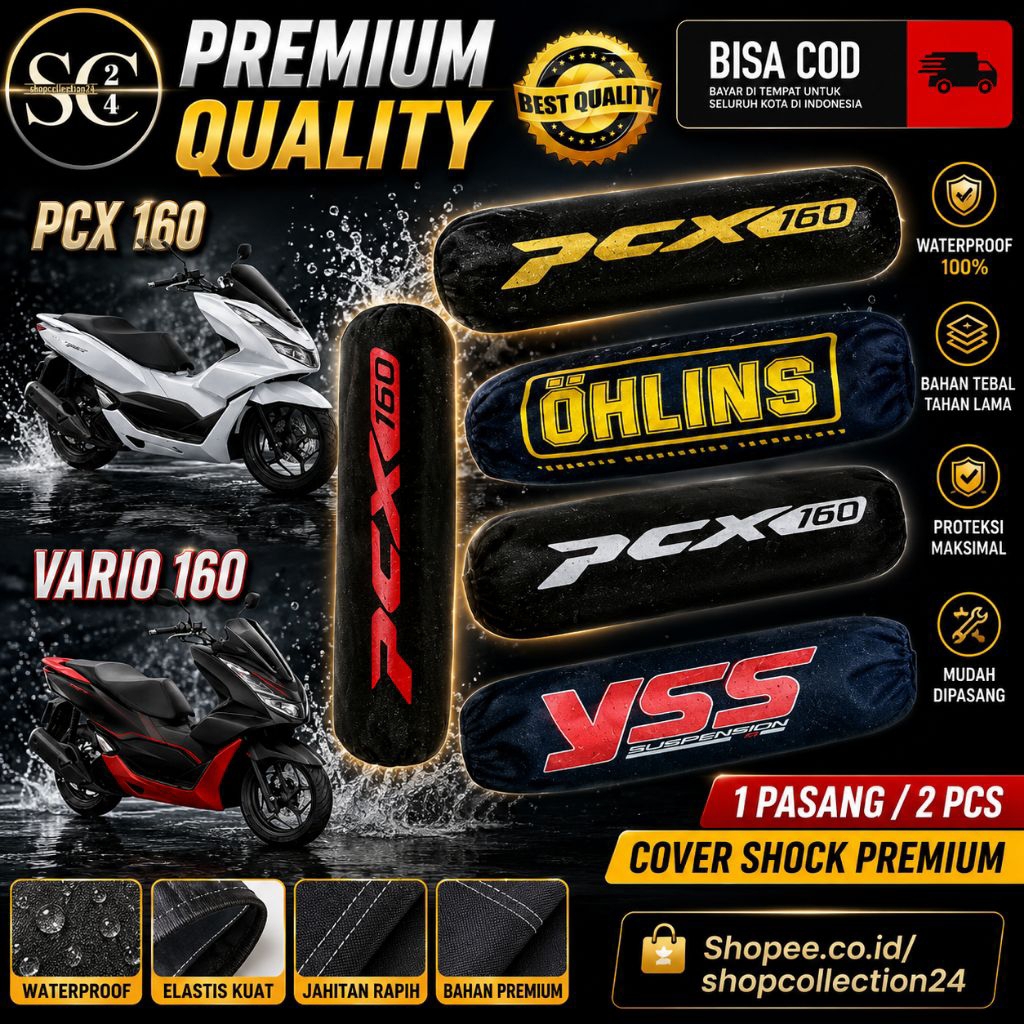 ( 2pcs / kiri kanan )COVER SHOCKBREAKER ( PCX 160 )
