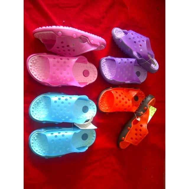 SANDAL GOLFER SELOP WANITA KARET FLAT