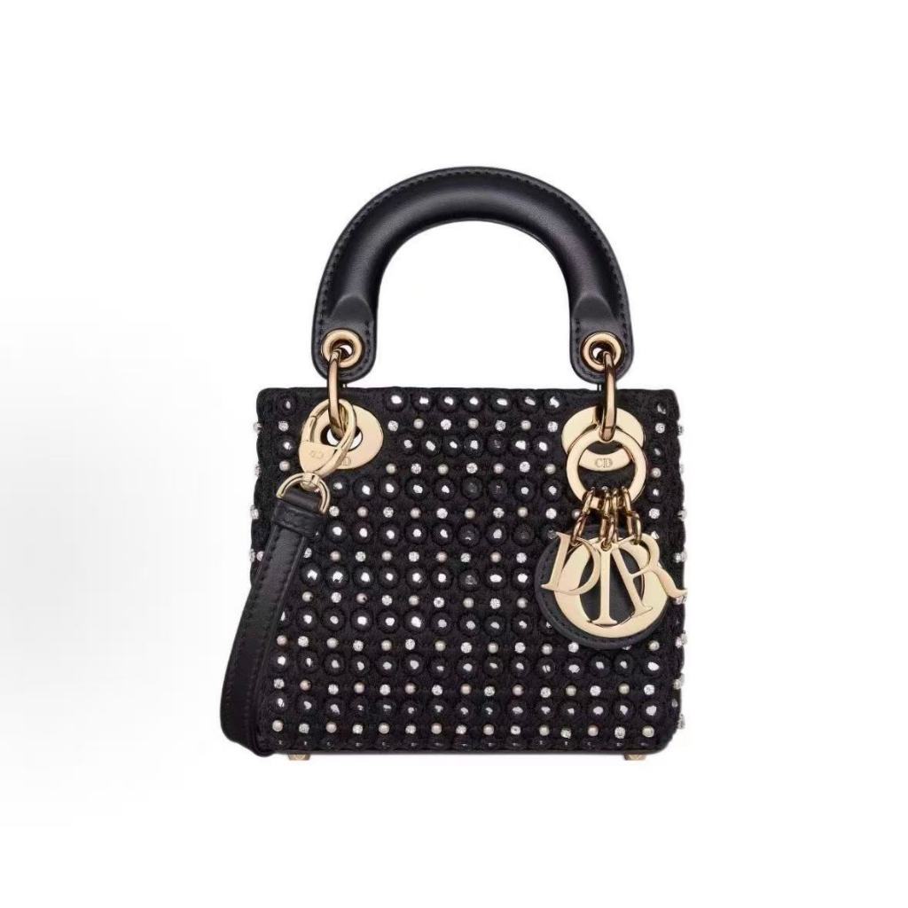DIOR Dior Lady Dior Detachable and Adjustable Shoulder Strap Diamond Satin Concubine Bag Single Shou
