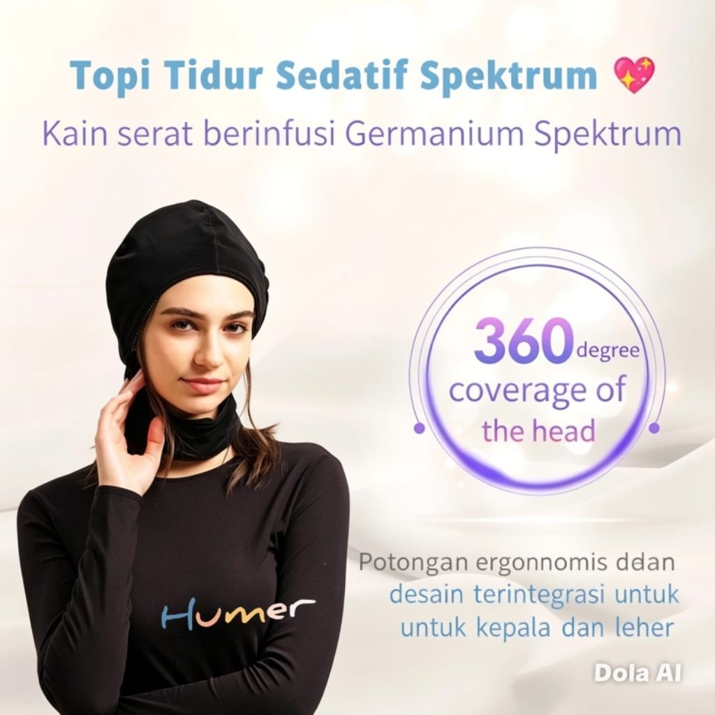 he&me canai spectrum sedative night brain protect care pelindung otak kepala dari radiasi tidur lebi
