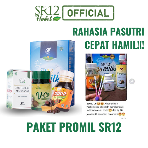 SR12 PAKET IKHTIAR PROMIL HERBAL - MEMBANTU PROSES KEHAMILAN