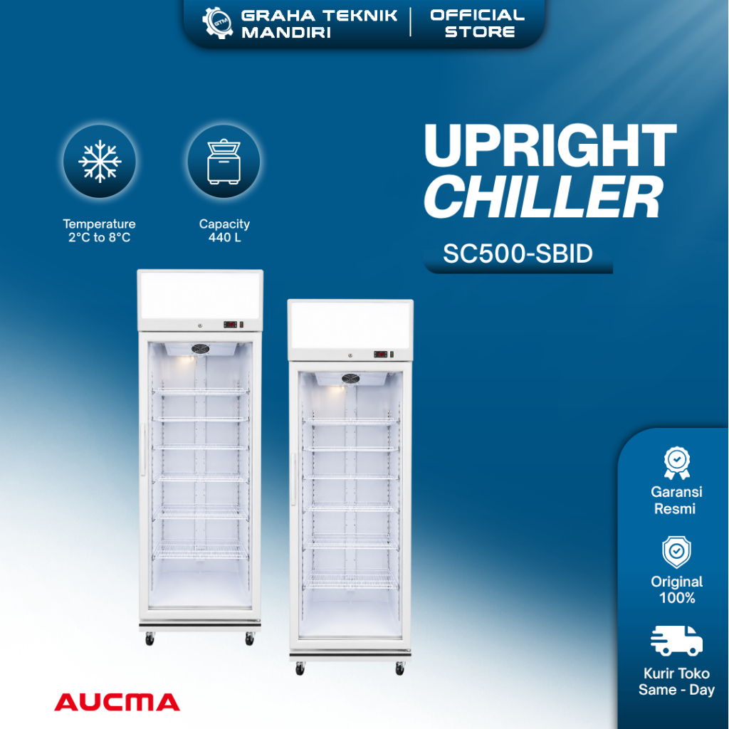 Upright Chiller Aucma SC500-SBID