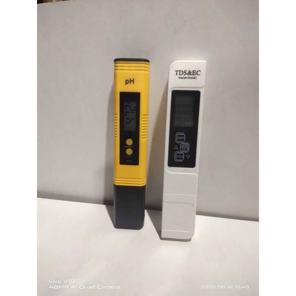 (PAKET)PH Meter dan TDS Meter TDS dan PH Meter PH Tester PH Meter Digital TDS plus EC