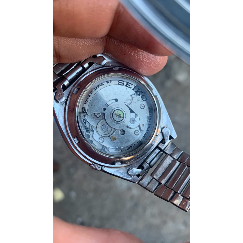 JAM TANGAN SEIKO 7S26 TRANSPARAN BACKCASE