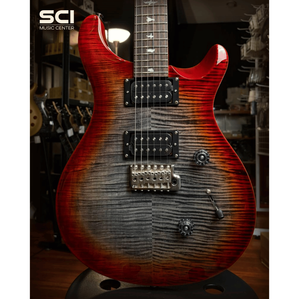 PRS SE Custom 24 Charcoal Cherry Burst