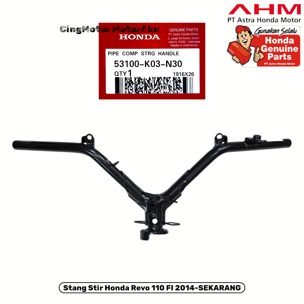 53100K03N30 STANG STIR HANDLE BAR REVO 110 FI K03 PART AHM