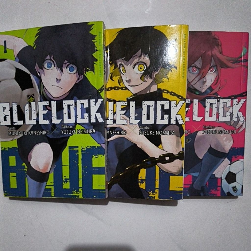 komik blue lock set vol 1-3 bekas