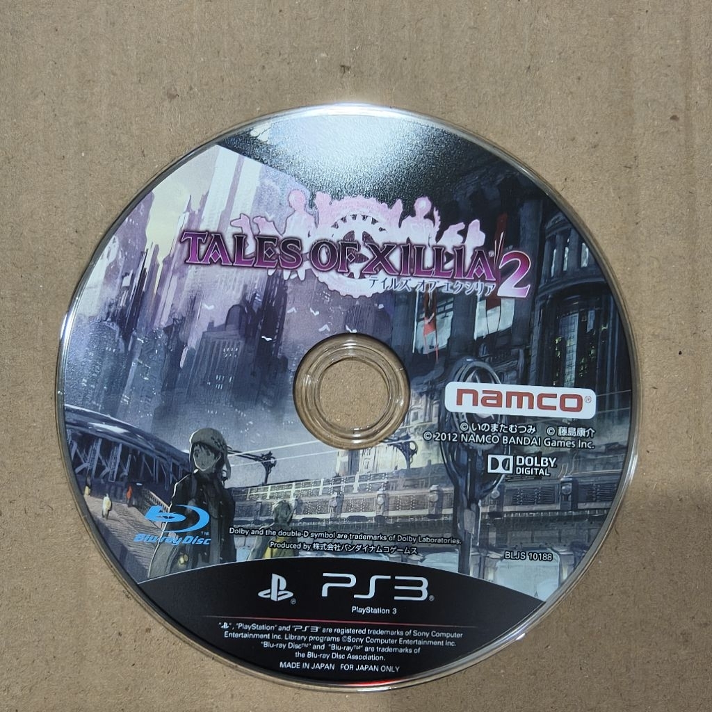 Kaset BD PS3 Tales Of XILLIA 2 Original