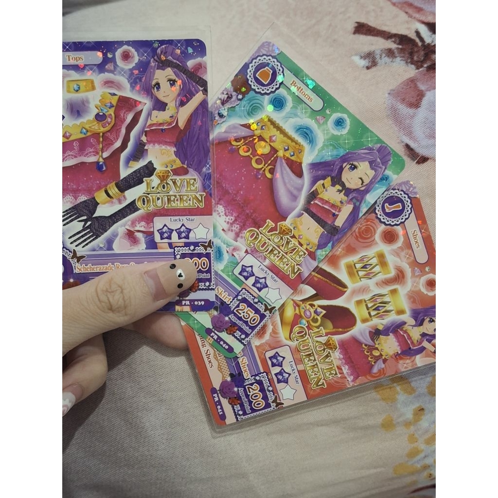 Kartu Aikatsu Mizuki Kanzaki Love Queen Scheherazade Rose Set Cards Card Indo Original Ori