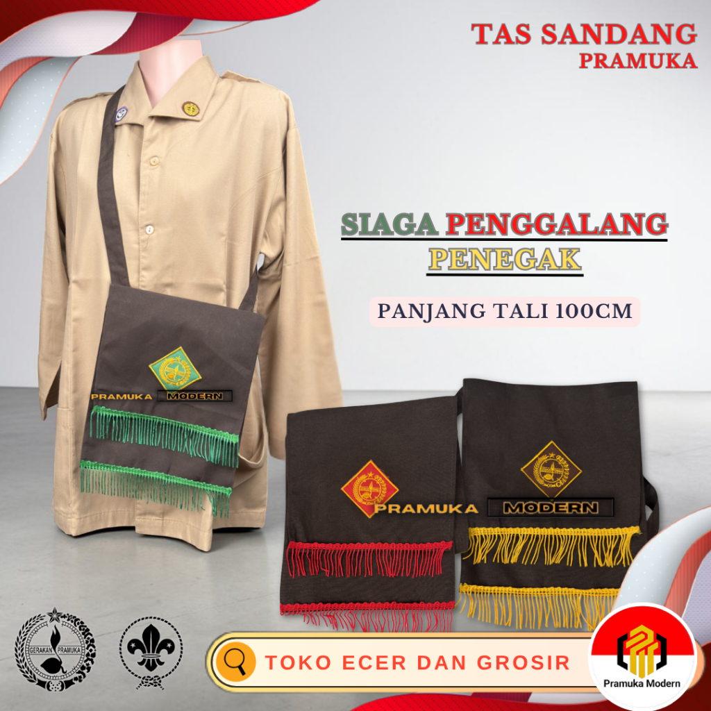 Tas sandang pramuka siaga penggalang penegak tas selempang pramuka