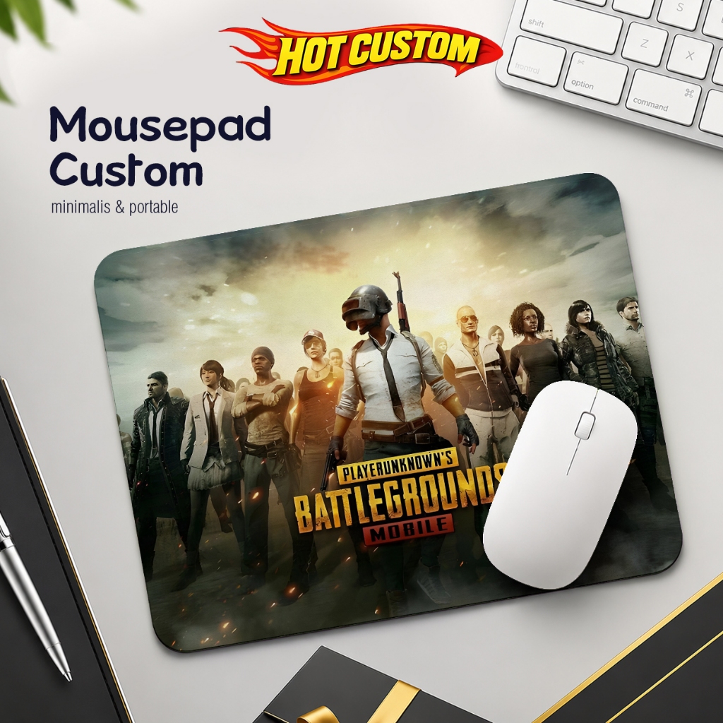 Mousepad Custom Gambar Gaming Alas Mouse Pad - PUBG
