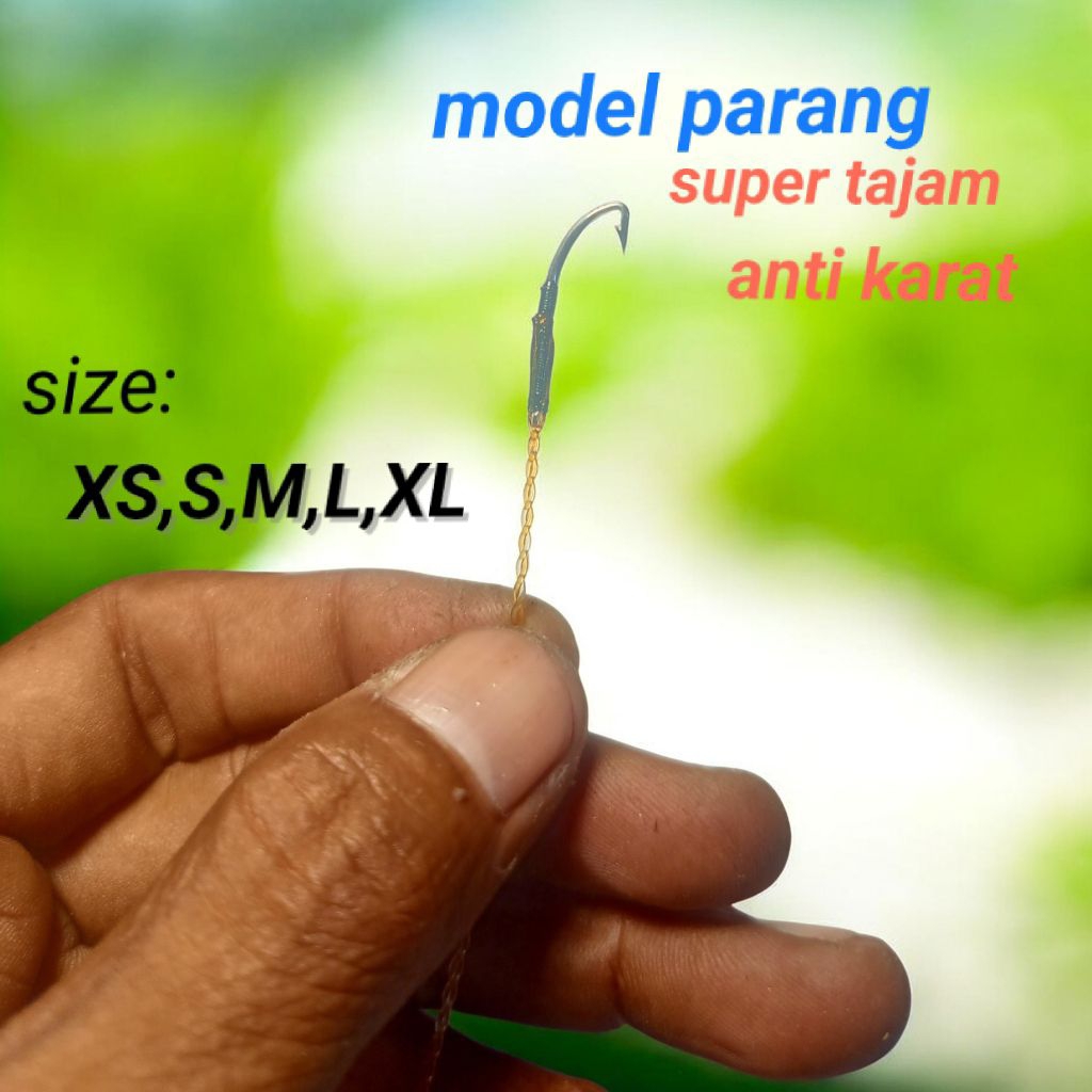 KAIL BELUT MODEL PARANG, PANCING BELUT ANTI KARAT KAIL UREK BELUT JITU PANCING BELUT ANTI KARAT TAHA