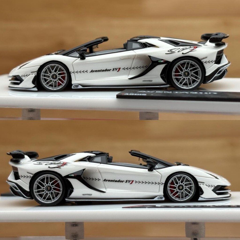 TARDIS LAMBORGHINI SVJ WHITE LIMITED EDITION TARDIS X 89 LAMBORGHINI SVJ WHITE LIMITED EDITION RESIN