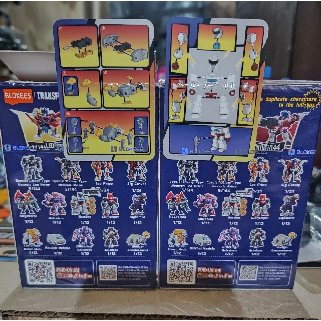 Blokees Transformers SLUDGE-BRONTOSAURUS & RACHET Defender Version(Barcode Aman)