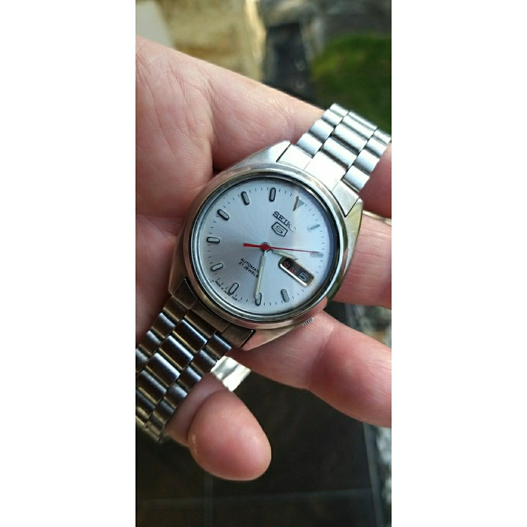 Jam tangan Seiko 5 /7S26-0530/2018/Backcase transparan/36mn/Unisex/100% Original n Clean