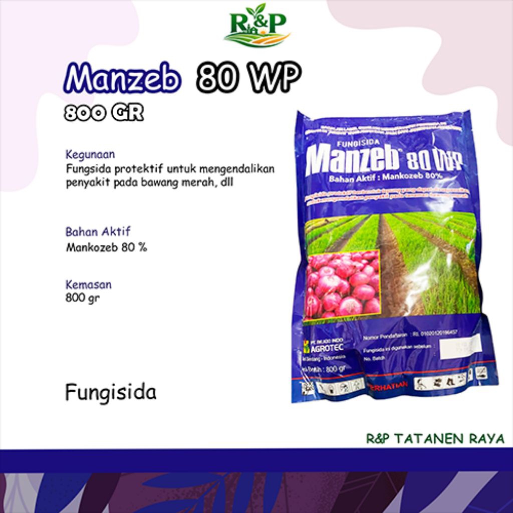 Fungisida Manzeb 800 Gram Mankozeb 80 WP