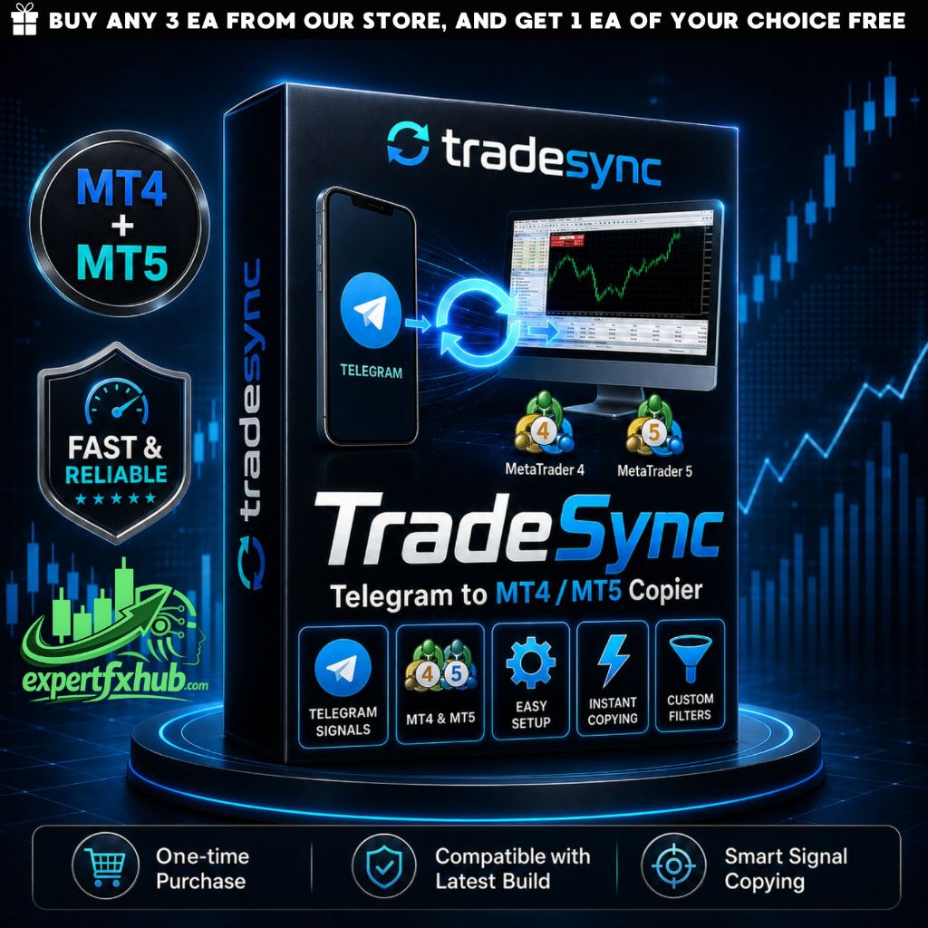 v1.1 TradeSync Telegram to MT4 and MT5 trade signal copier bot expert advisor