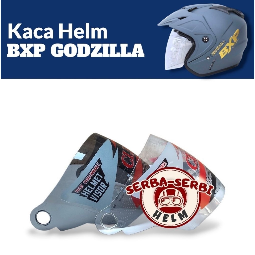 [SSH] Kaca Helm BXP GODZILLA Visor Helmet Bxp Godzilla Anti Pecah Warna Bening